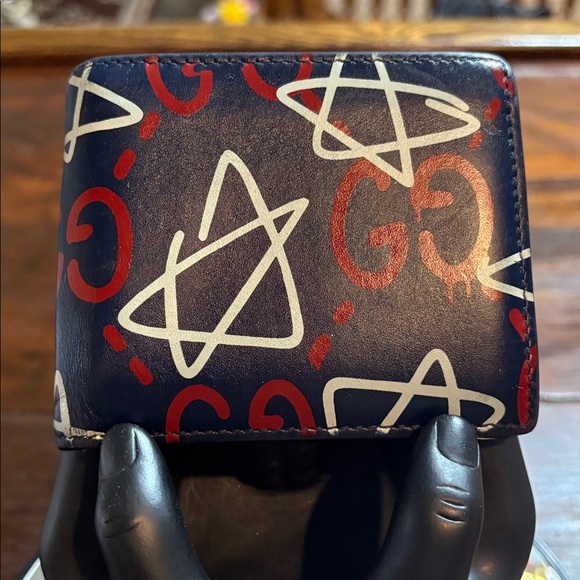 GUCCI Ghost LE Bi-Fold Leather Wallet - Picture 3 of 11